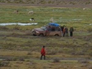 4x4 stuck in the mud